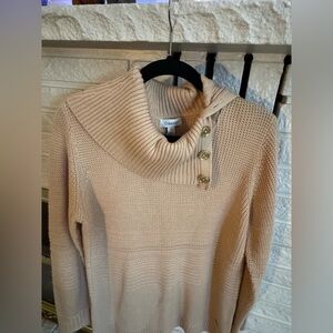 Calvin Klein sweater gold embellishment sz L